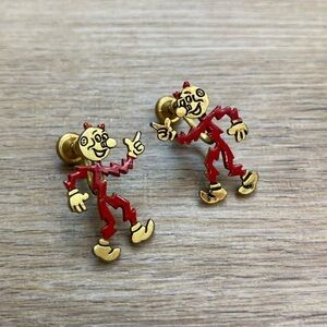Vintage Reddy‎ Kilowatt Screwback Earrings